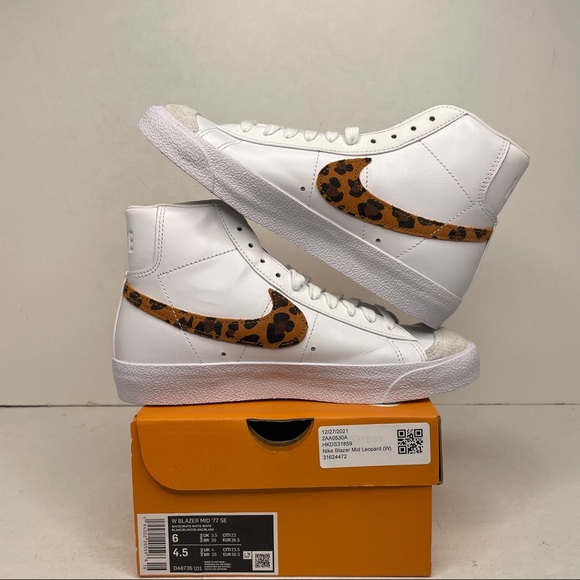 Nike Blazer Mid 77’ WMNS SE “Leopard” NEW - Picture 3 of 4